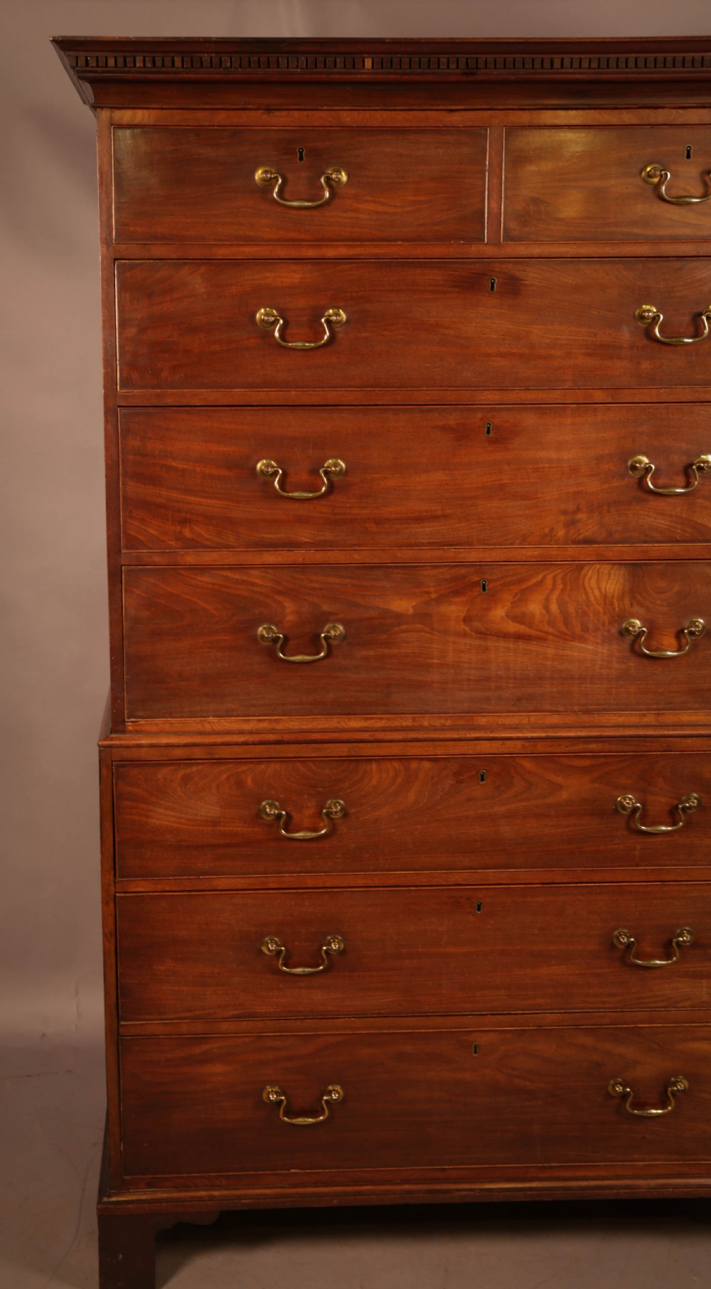 A Good Quality Georgian Chest on Chest Mahogany View VII