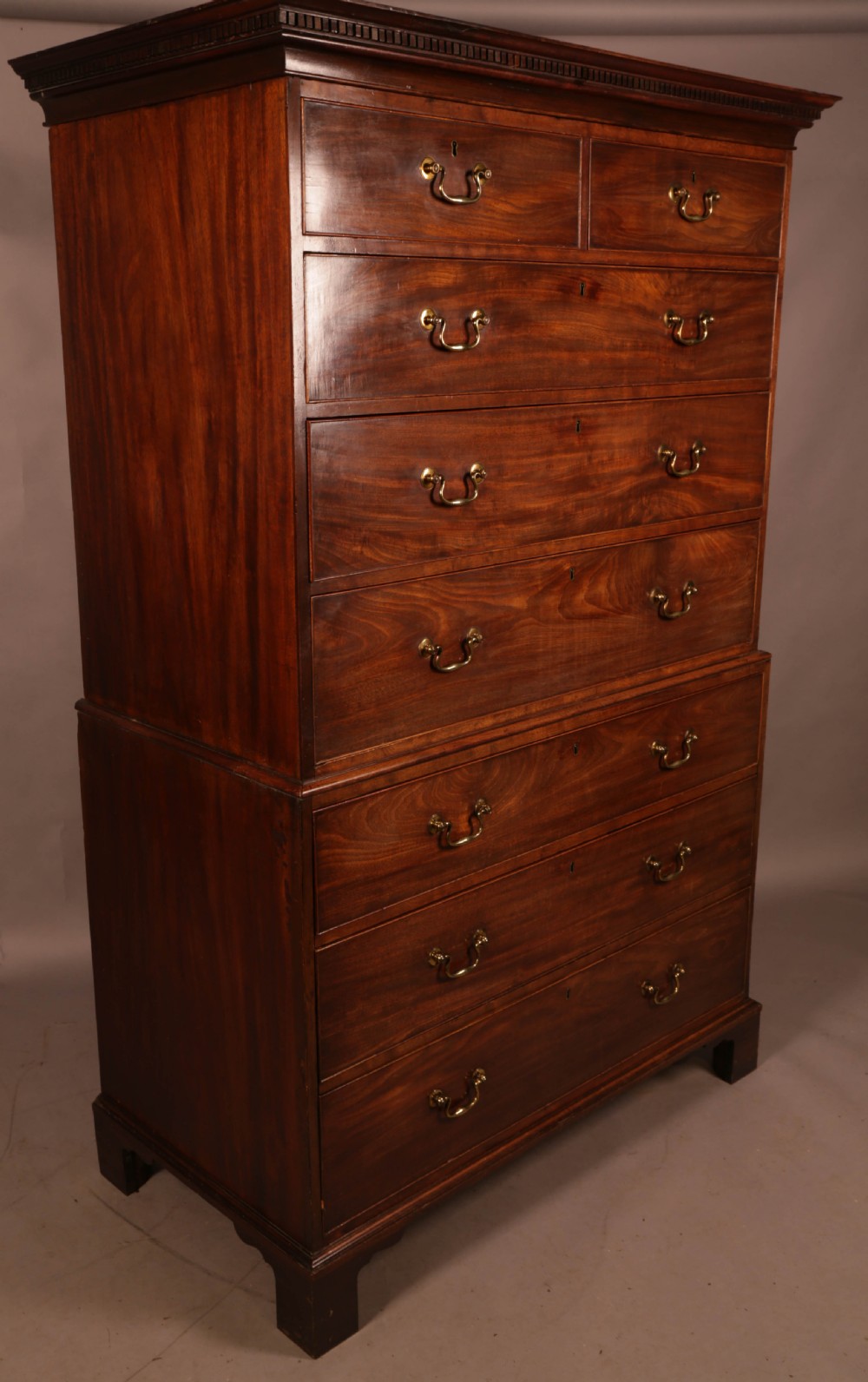 A Good Quality Georgian Chest on Chest Mahogany View VIII