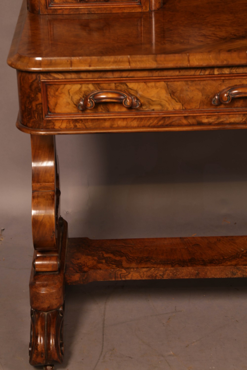 A Super Victorian Duchess Dressing Table in Burr Walnut View IX
