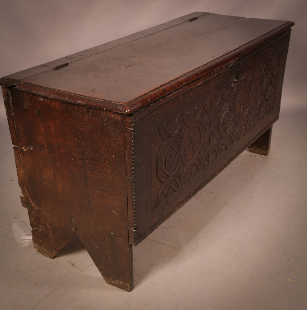 An 17th century Plank Coffer in Oak View II