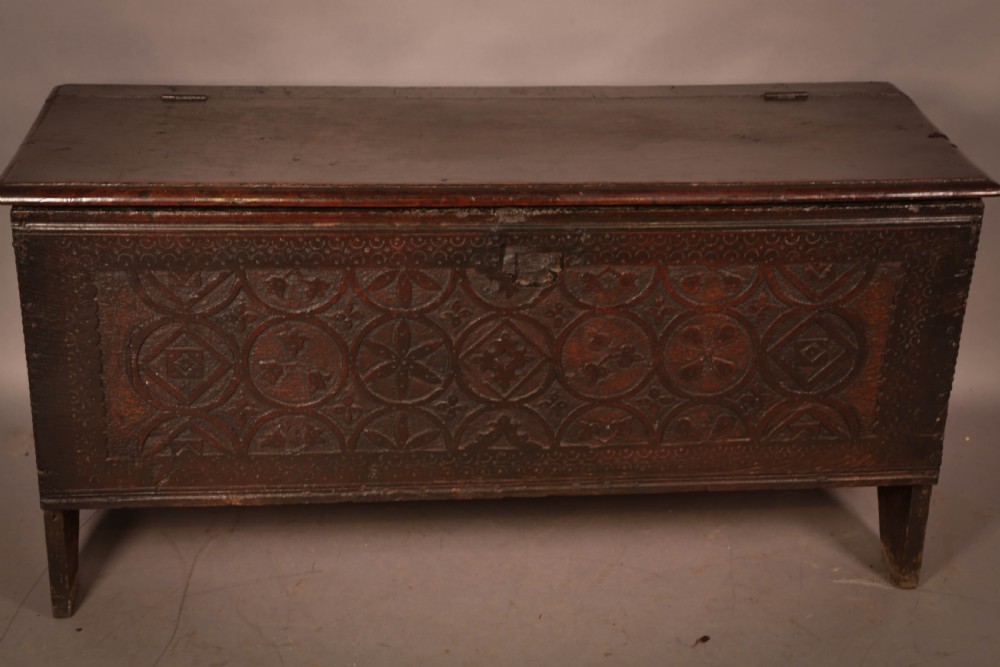 An 17th century Plank Coffer in Oak View III