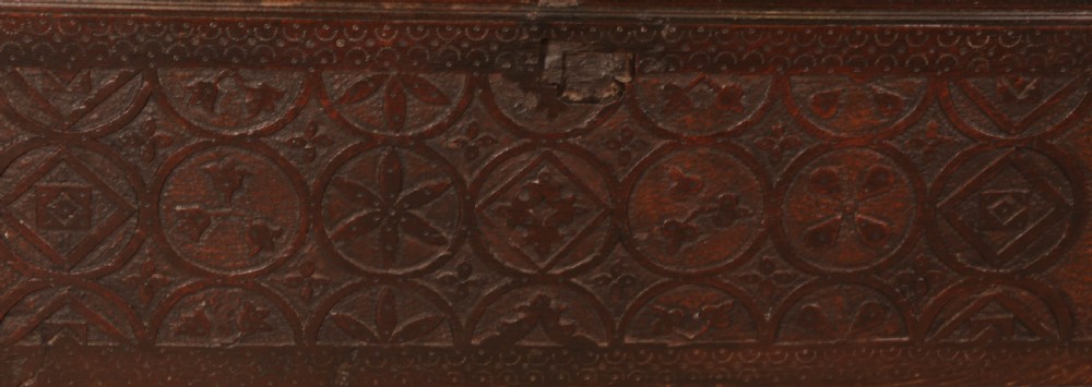 An 17th century Plank Coffer in Oak View IV