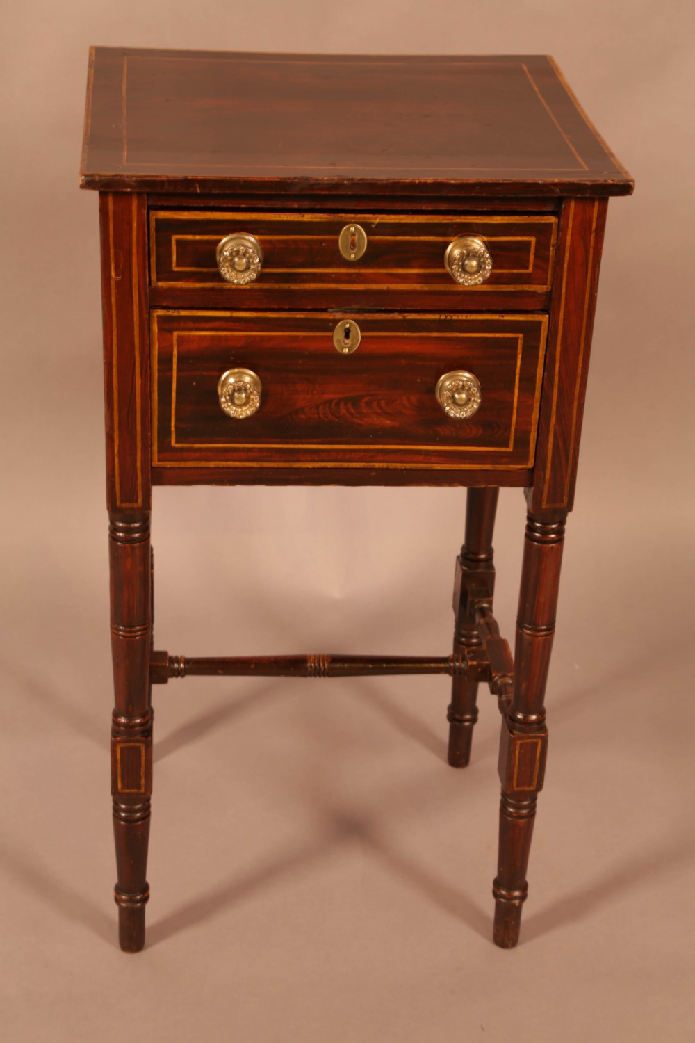 Georgian Sewing table Simulated Rosewood