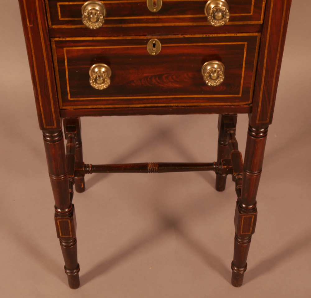 Georgian Sewing table Simulated Rosewood View IV