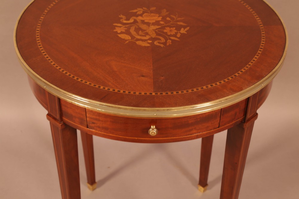 A Small inlaid occasional table View IV