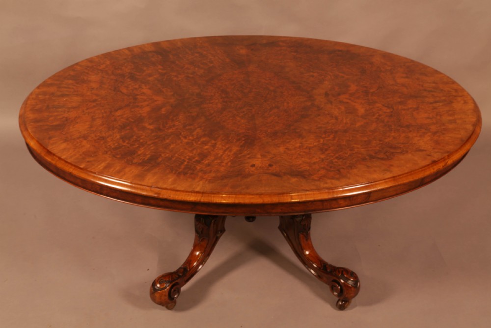 A Victorian Burr Walnut Coffee Table