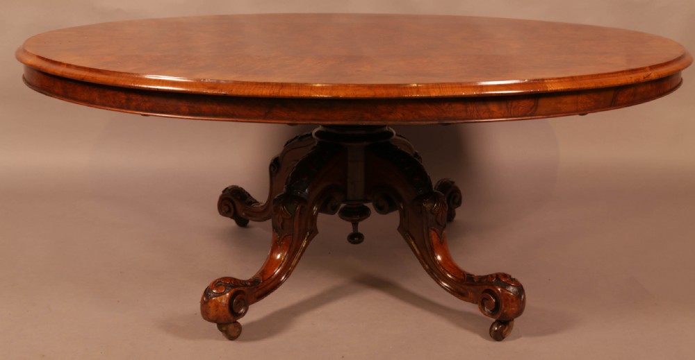 A Victorian Burr Walnut Coffee Table View V