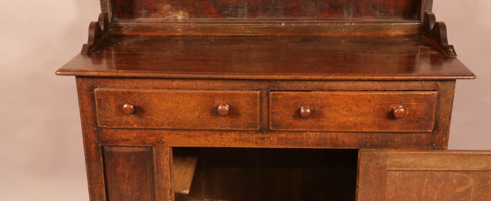 A Small 18th century Dresser and plate rack View V