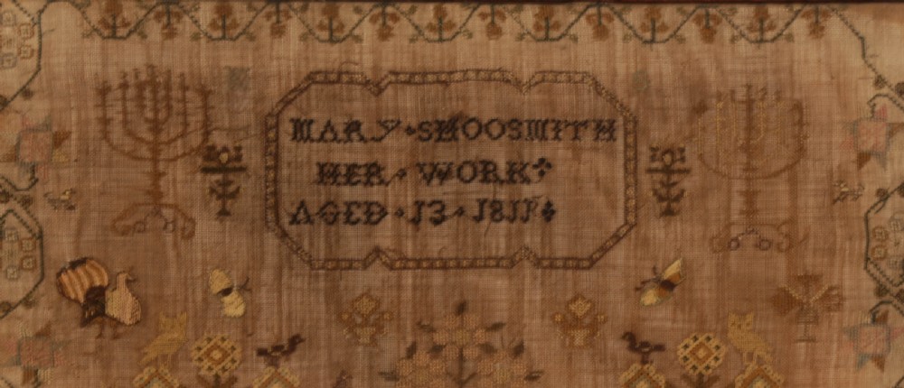 Mary Shoosmith Sampler 1811 View II