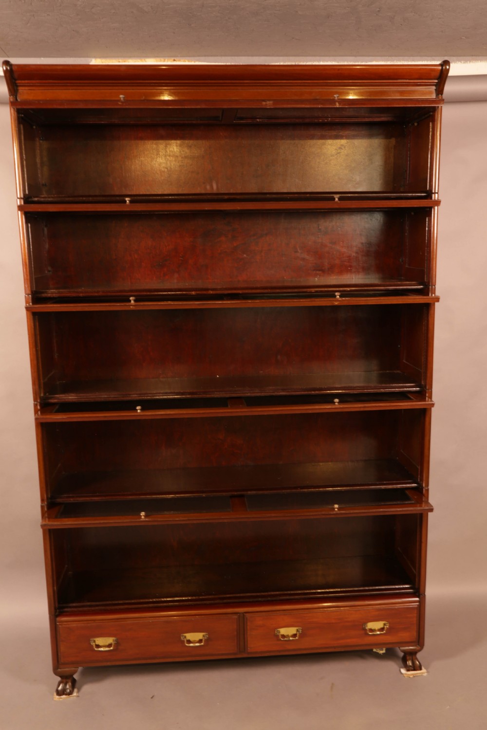 A Five Tier Stacking Bookcase in Mahogany View V