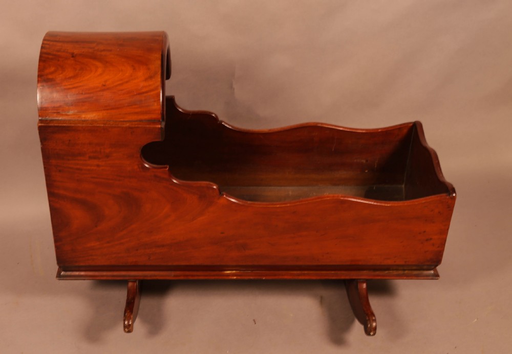 A Childs Mahogany Crib c 1870