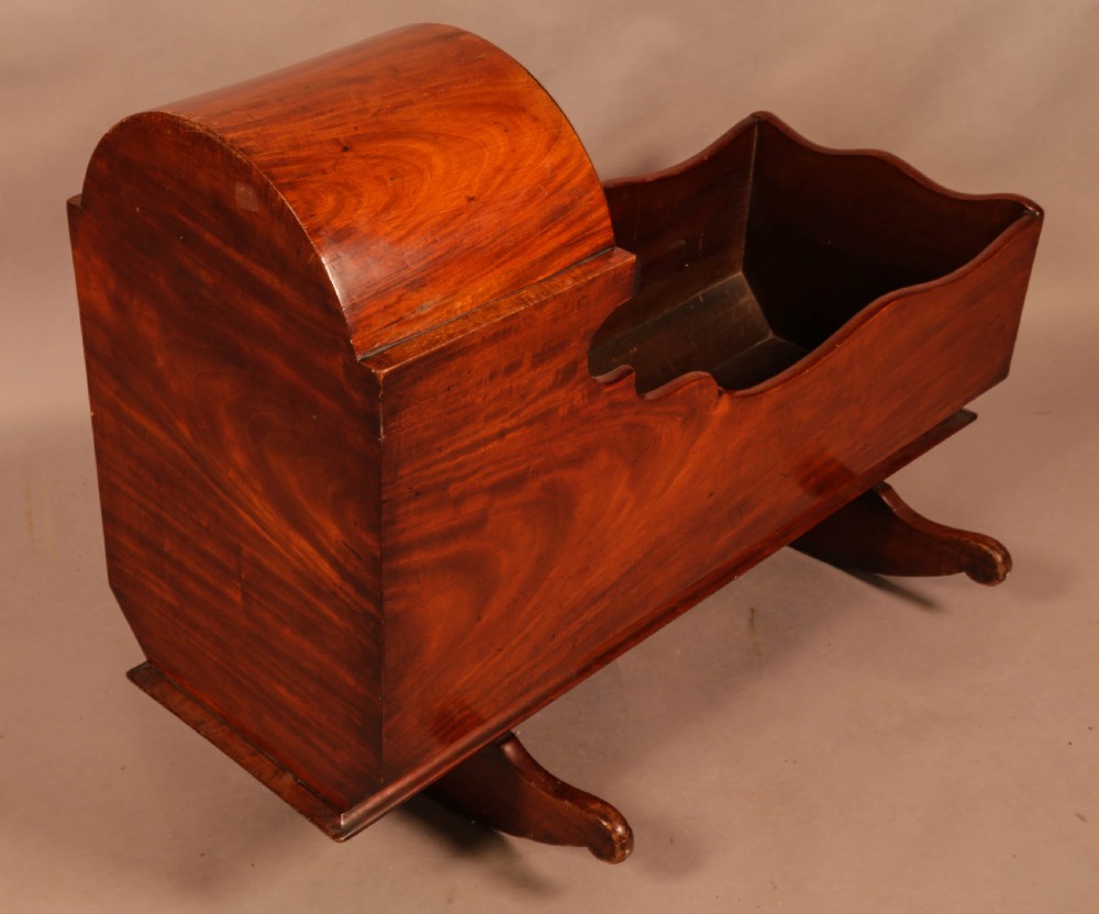 A Childs Mahogany Crib c 1870 View V