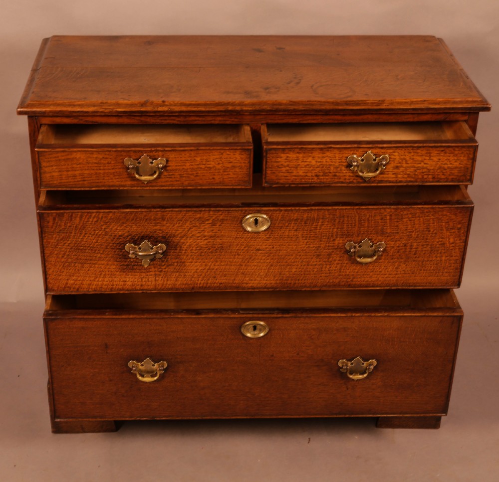 A Georgian 3 height Chest of Drawers in Oak View III