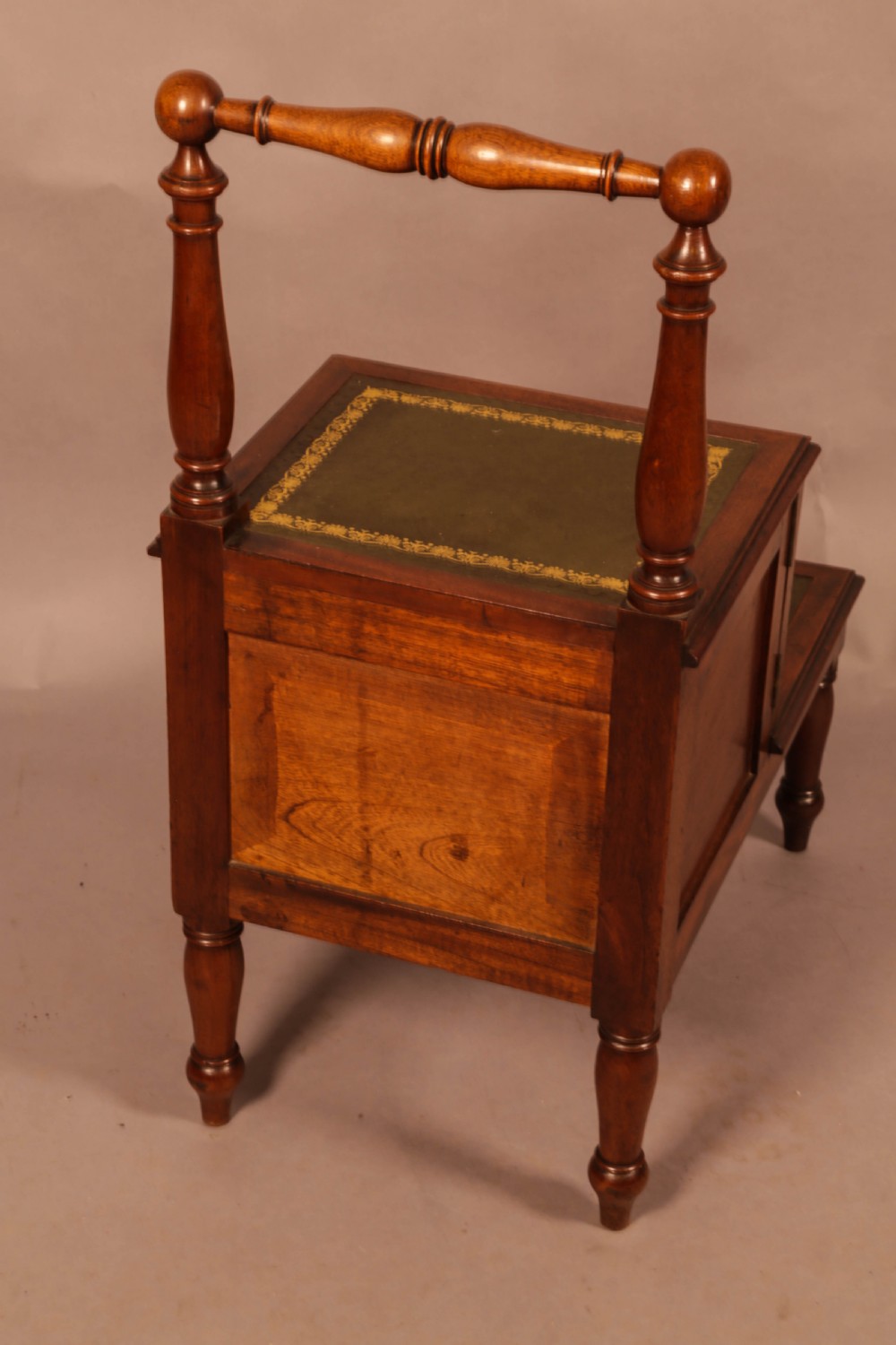 Victorian Mahogany Library Steps View III
