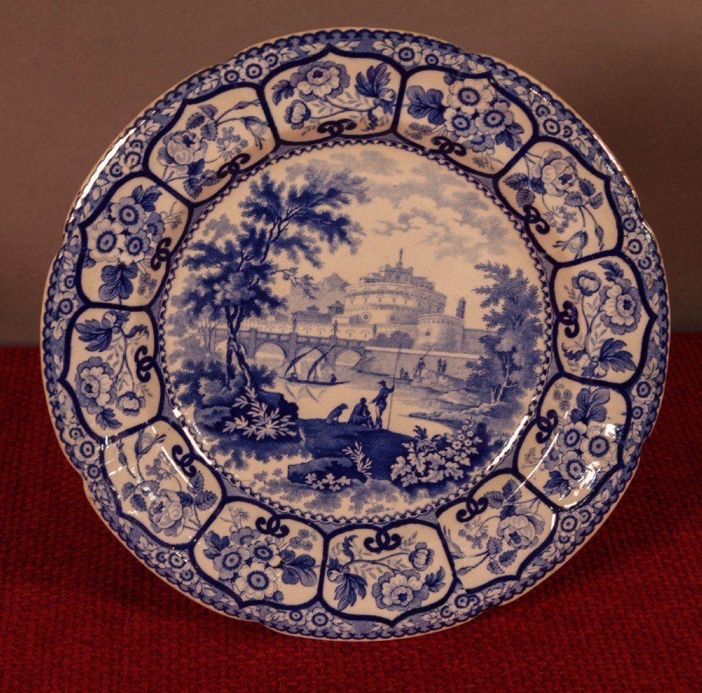 Scenic plate from the Don Pottery Yorkshire
