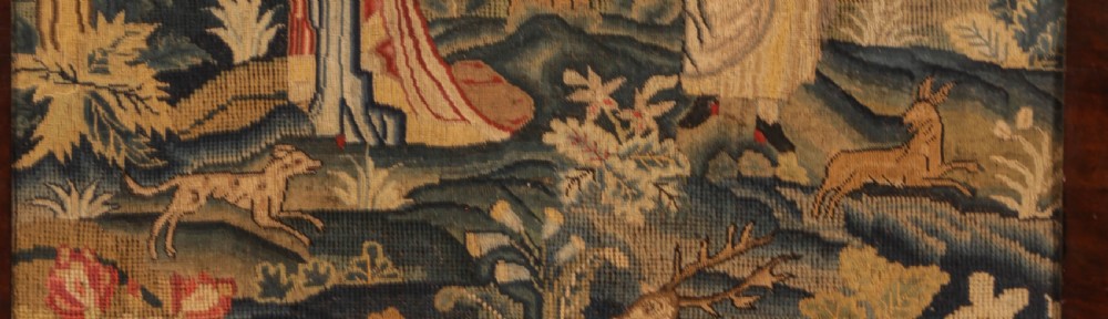 A superb 17th century Woolwork Panel View III
