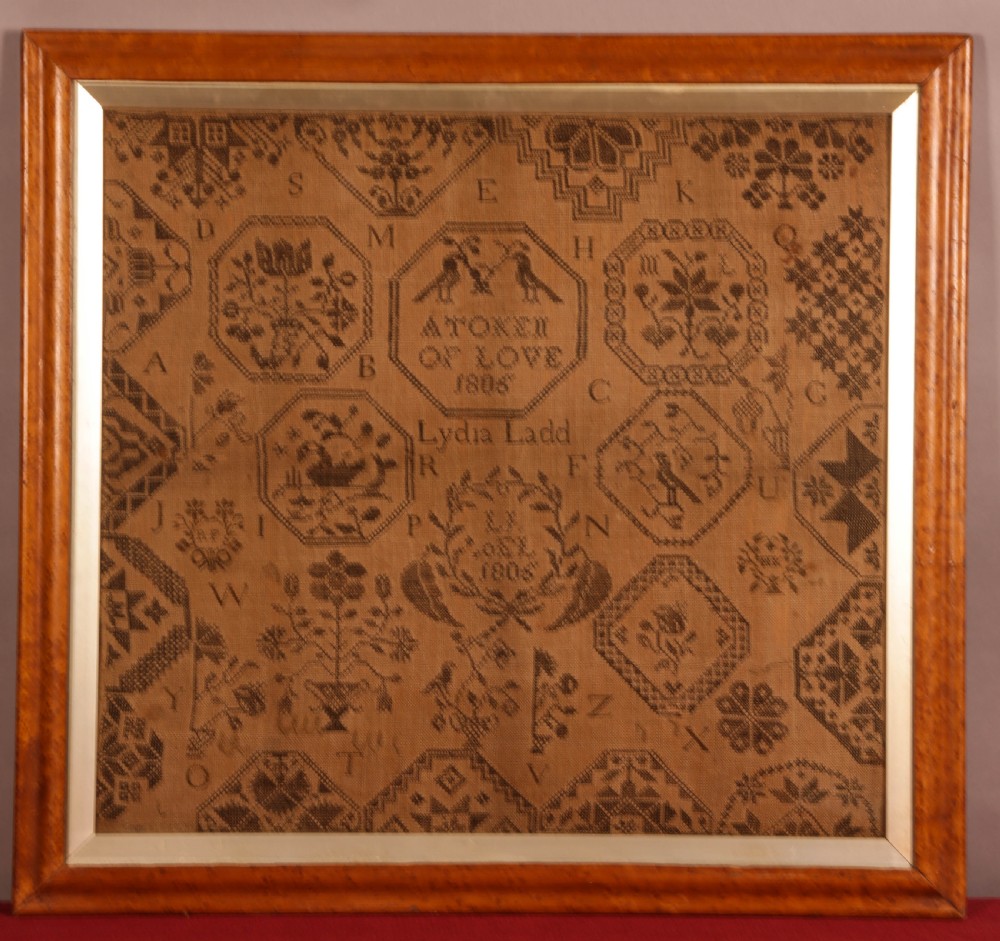 Ackworth Quaker School Sampler Lydia Ladd 1806