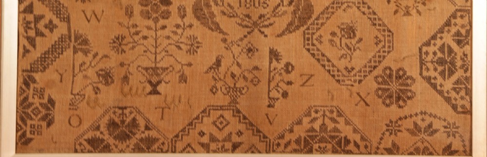 Ackworth Quaker School Sampler Lydia Ladd 1806 View II