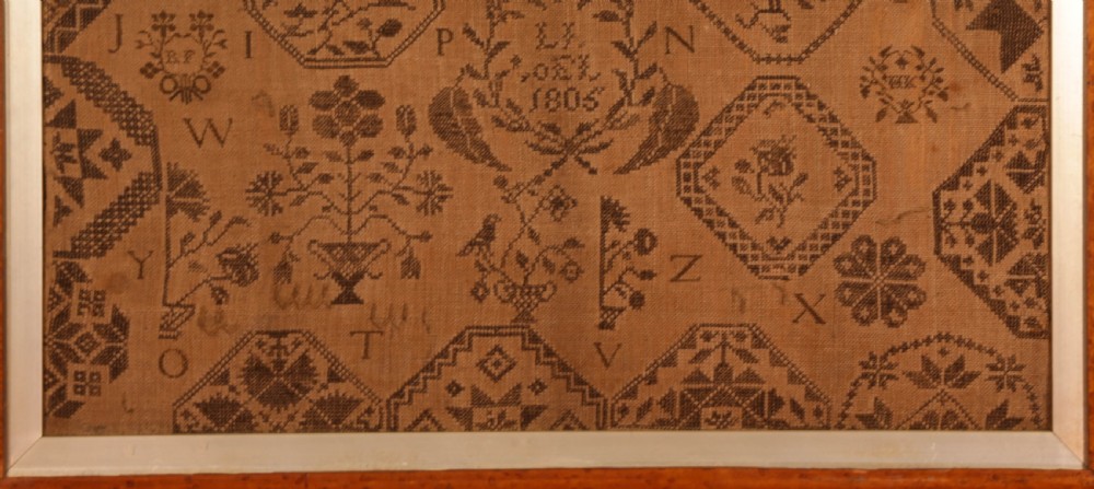 Ackworth Quaker School Sampler Lydia Ladd 1806 View III