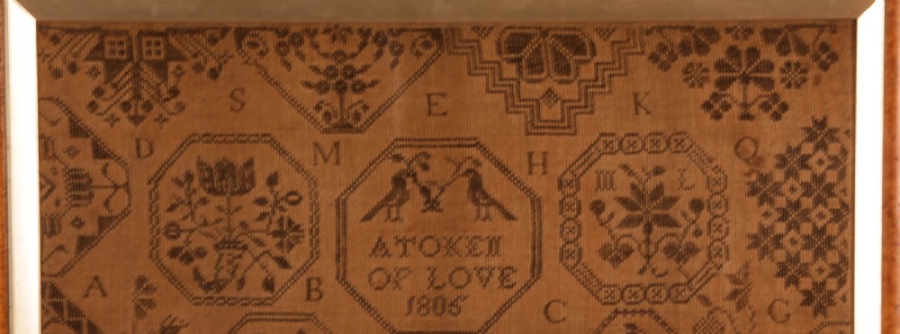 Ackworth Quaker School Sampler Lydia Ladd 1806 View IV