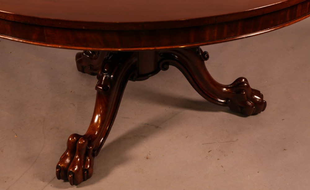 A Large good quality circular Victorian Dining Table View IV
