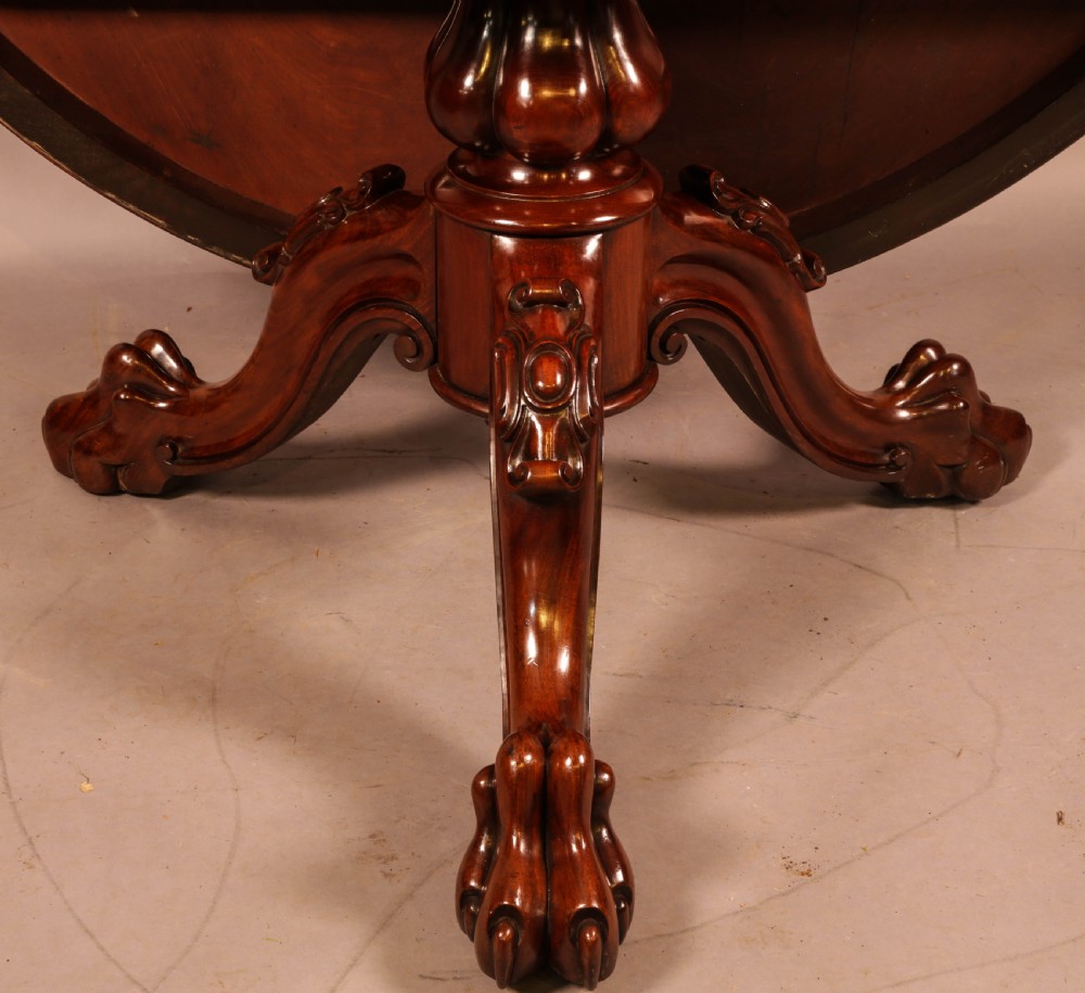 A Large good quality circular Victorian Dining Table View IX