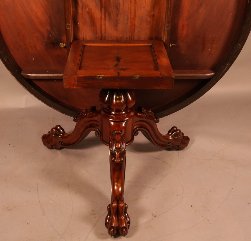 A Large good quality circular Victorian Dining Table View XIII