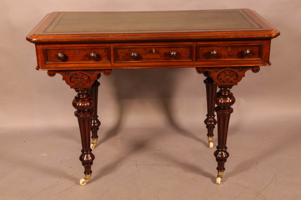 A Super Quality Victorian Library Table by Fry and Co View II