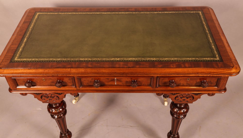 A Super Quality Victorian Library Table by Fry and Co View III