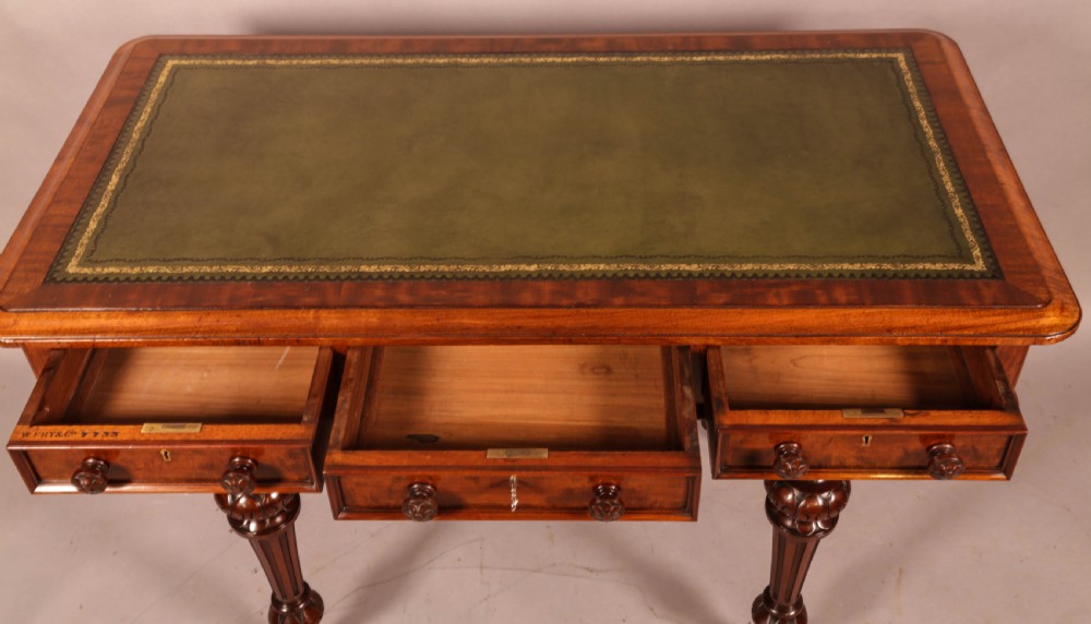 A Super Quality Victorian Library Table by Fry and Co View IV