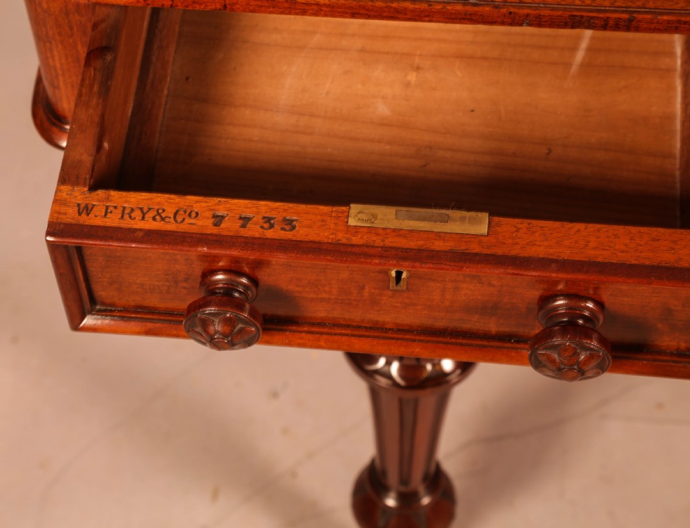 A Super Quality Victorian Library Table by Fry and Co View V