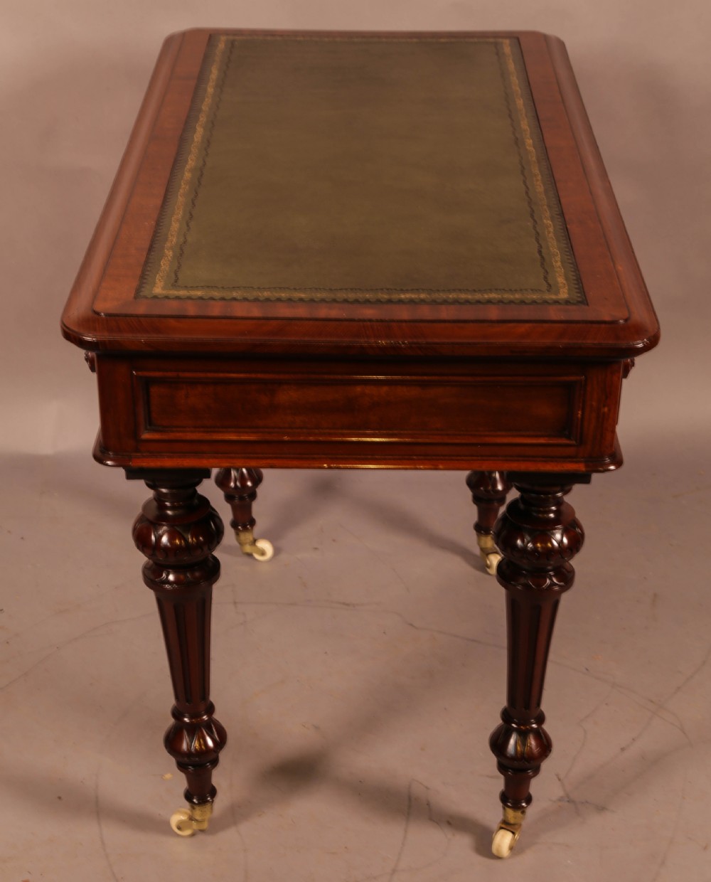 A Super Quality Victorian Library Table by Fry and Co View IX