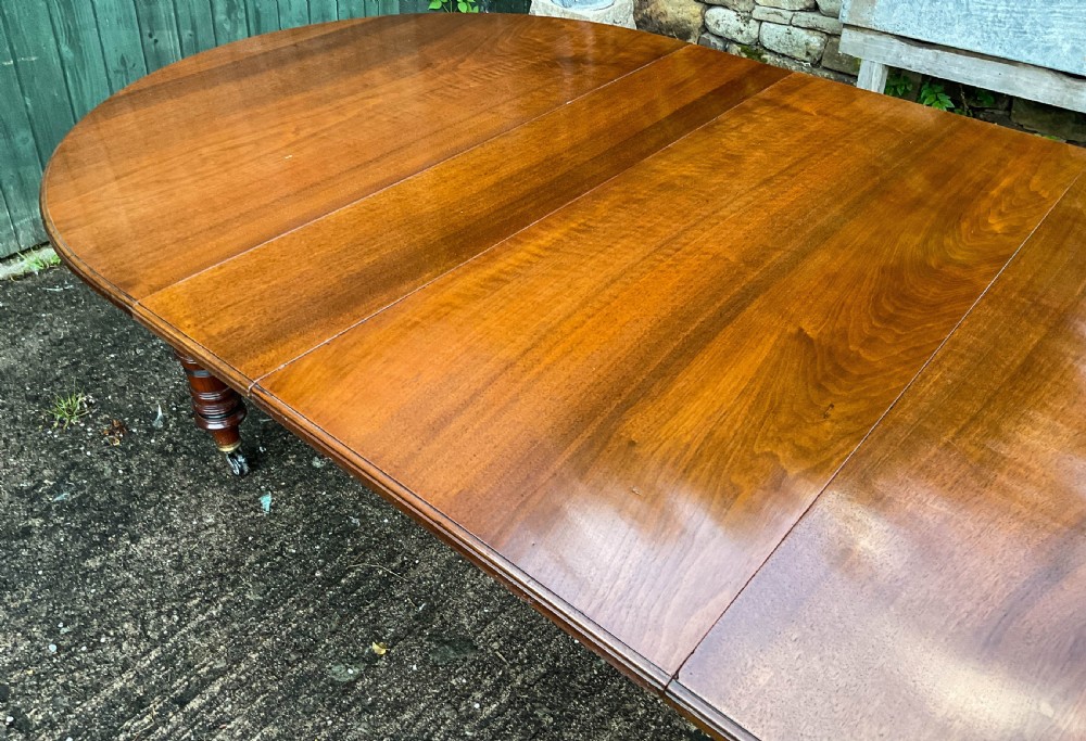 A Victorian 3 leaf Extending Dining Table in Walnut View V