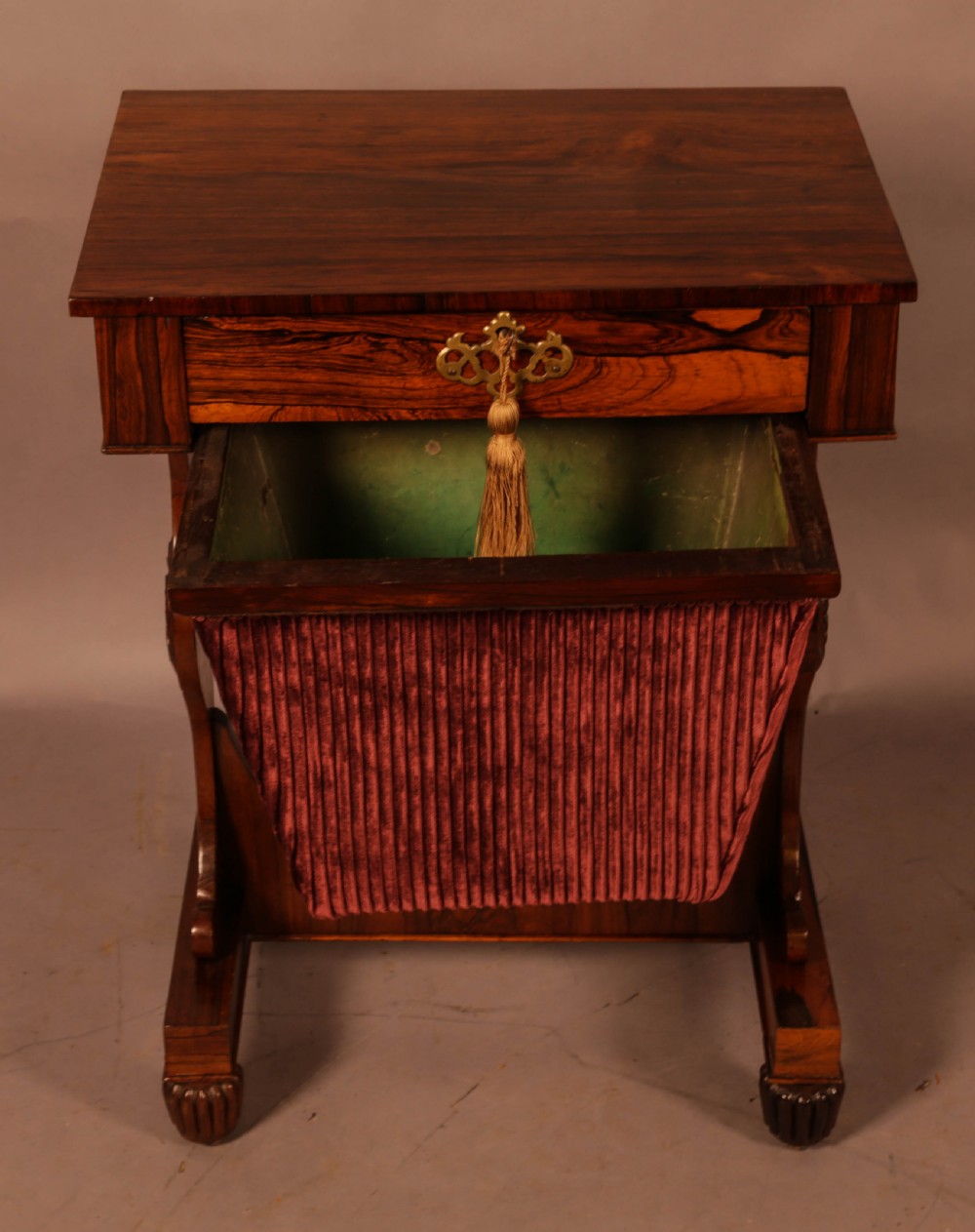 A William IV Ladies Sewing Table in Rosewood View III