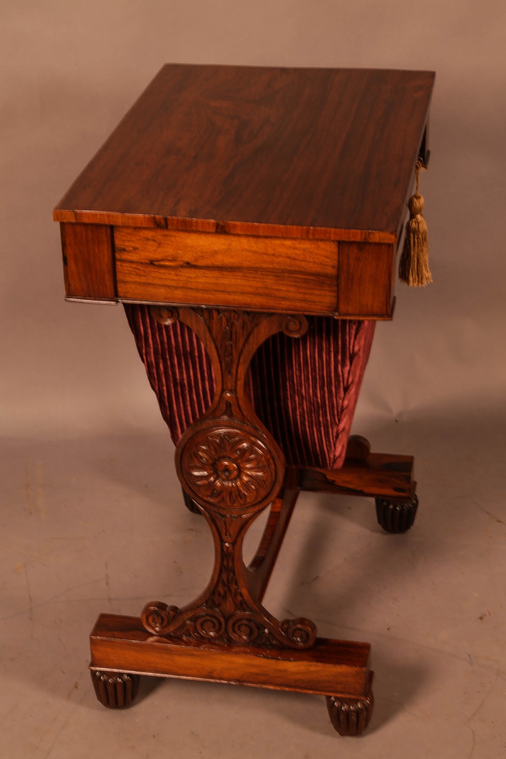 A William IV Ladies Sewing Table in Rosewood View IV