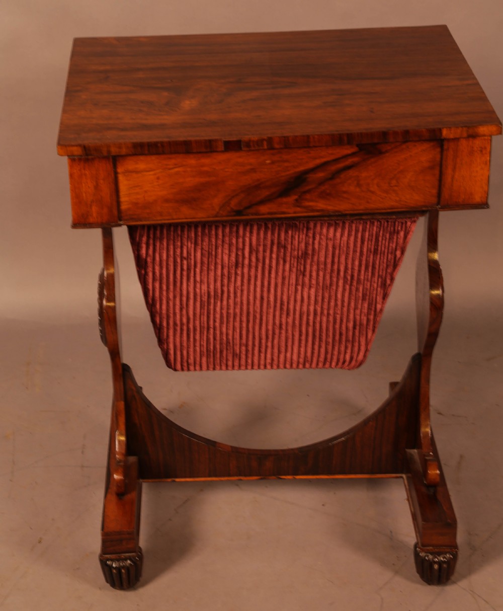 A William IV Ladies Sewing Table in Rosewood View V