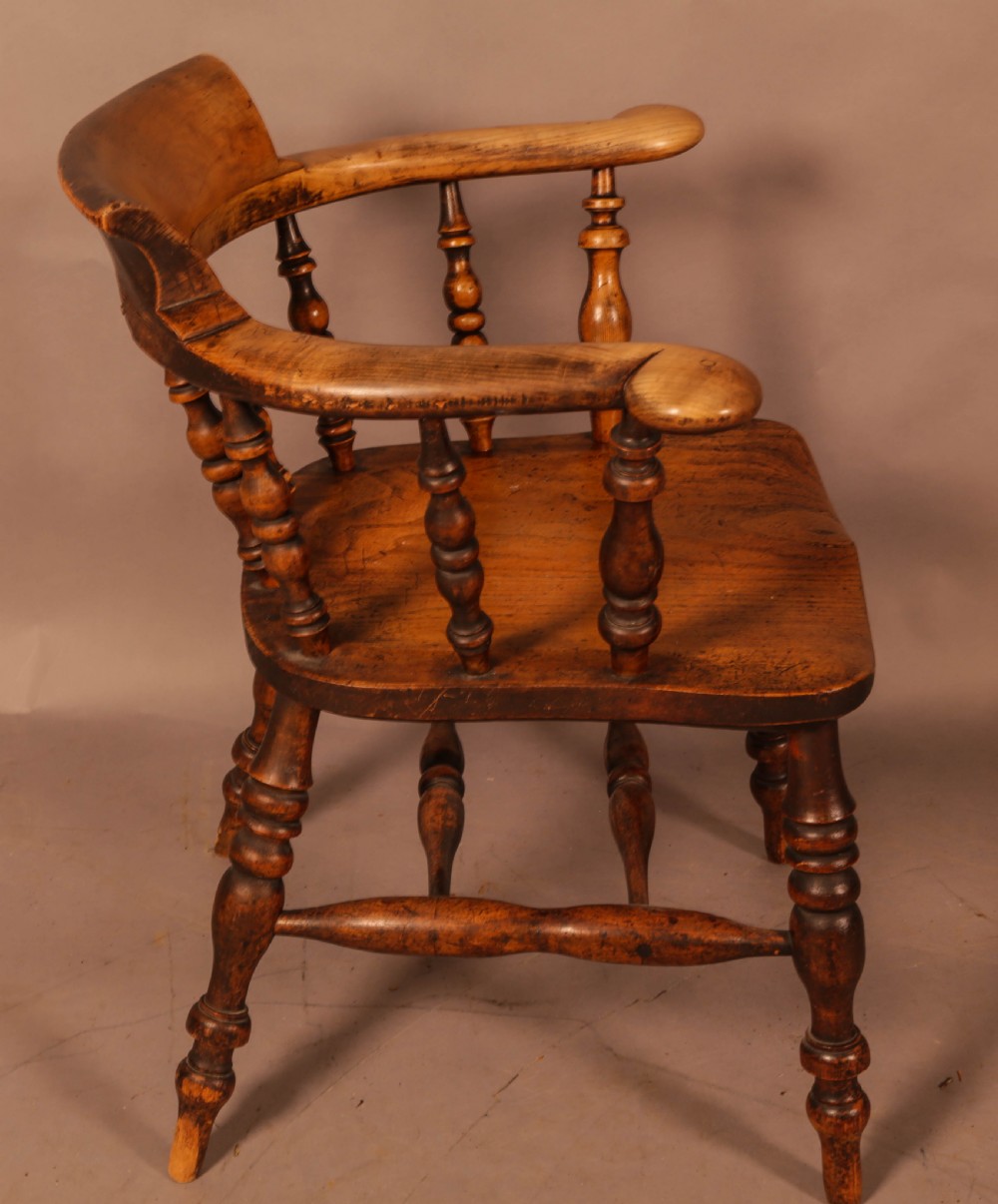 A 19th century captains chair in Ash and elm View II