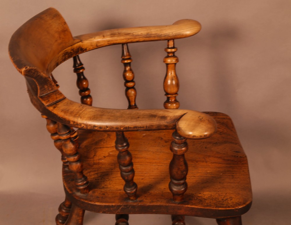 A 19th century captains chair in Ash and elm View IV