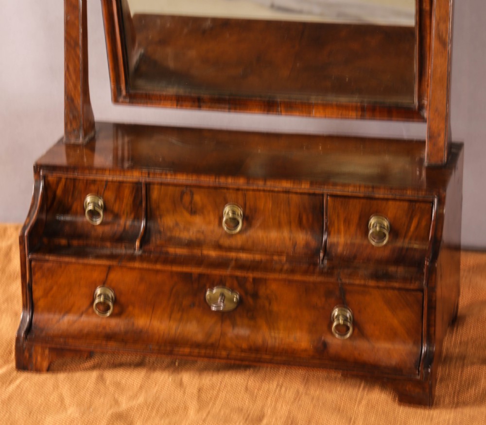 A Queen Ann Period Dressing Morror in Walnut View IV