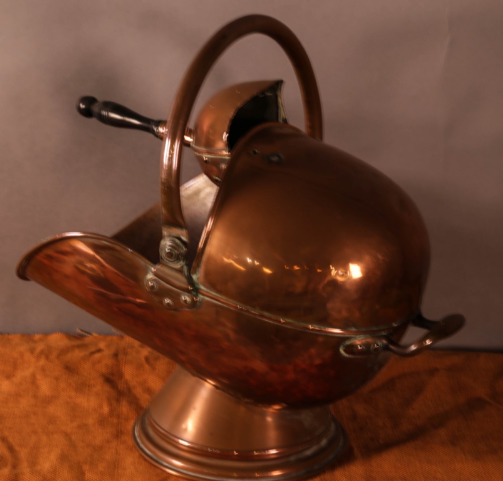 A Victorian Copper Coal Hod View III