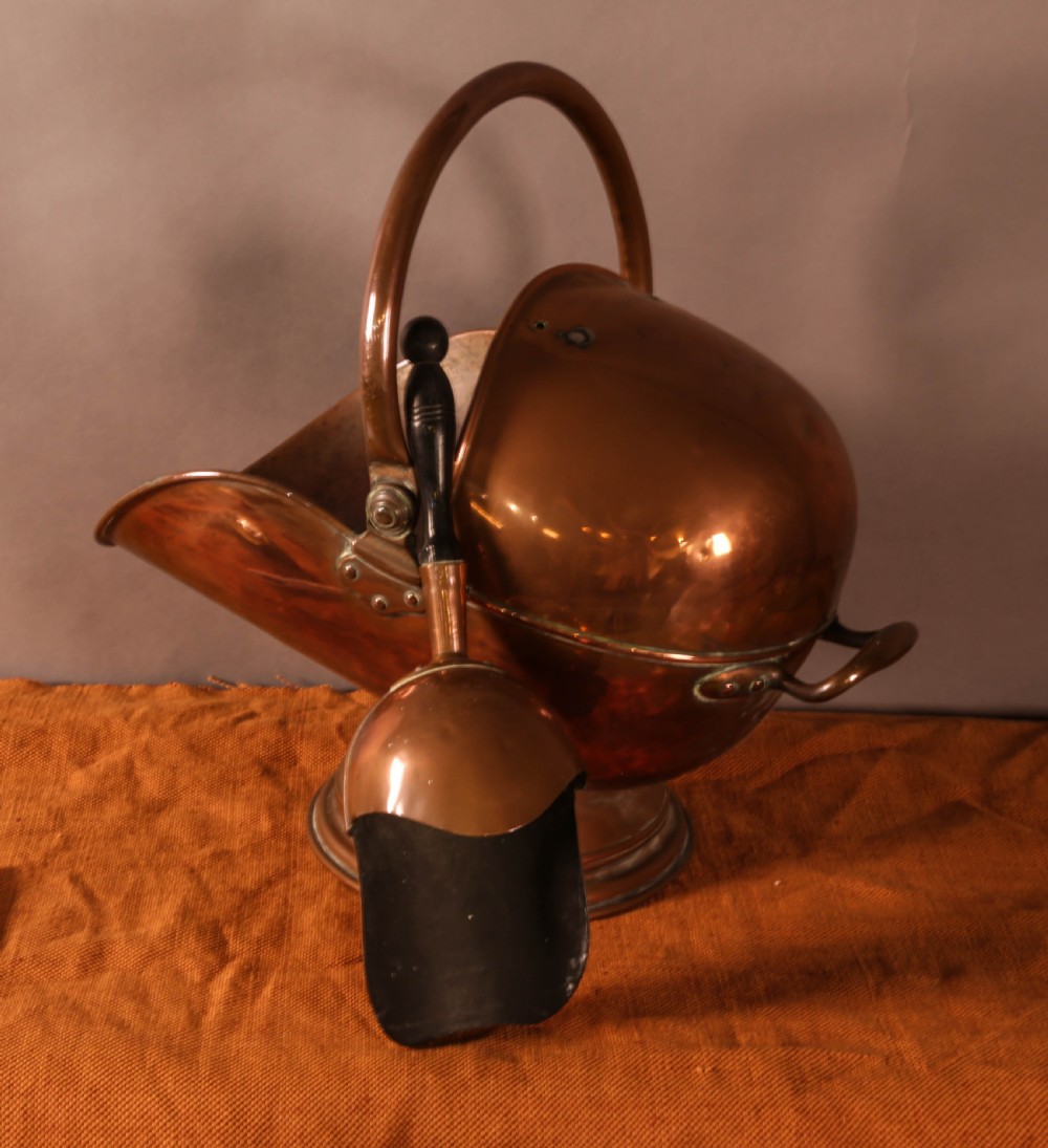 A Victorian Copper Coal Hod View IV