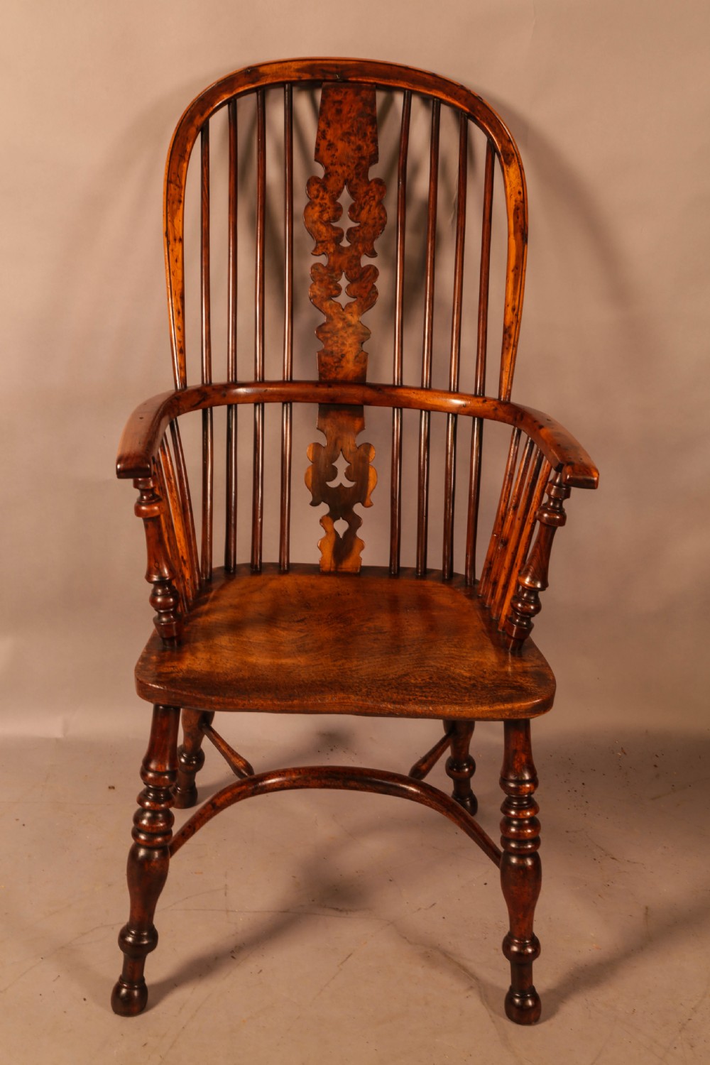 A Superb Yew Wood High Back Windsor Chair Allsop Worksop View II