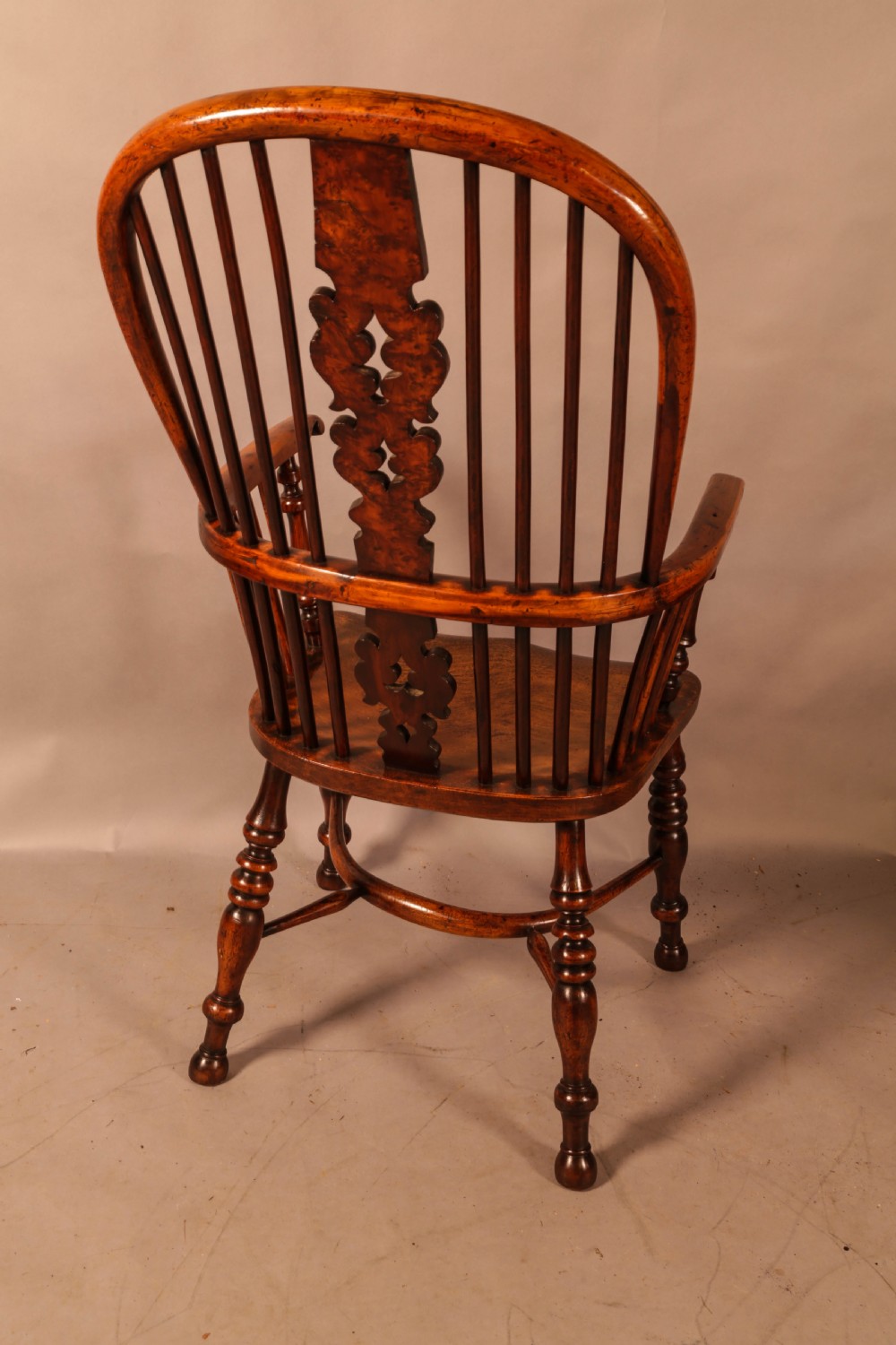 A Superb Yew Wood High Back Windsor Chair Allsop Worksop View III
