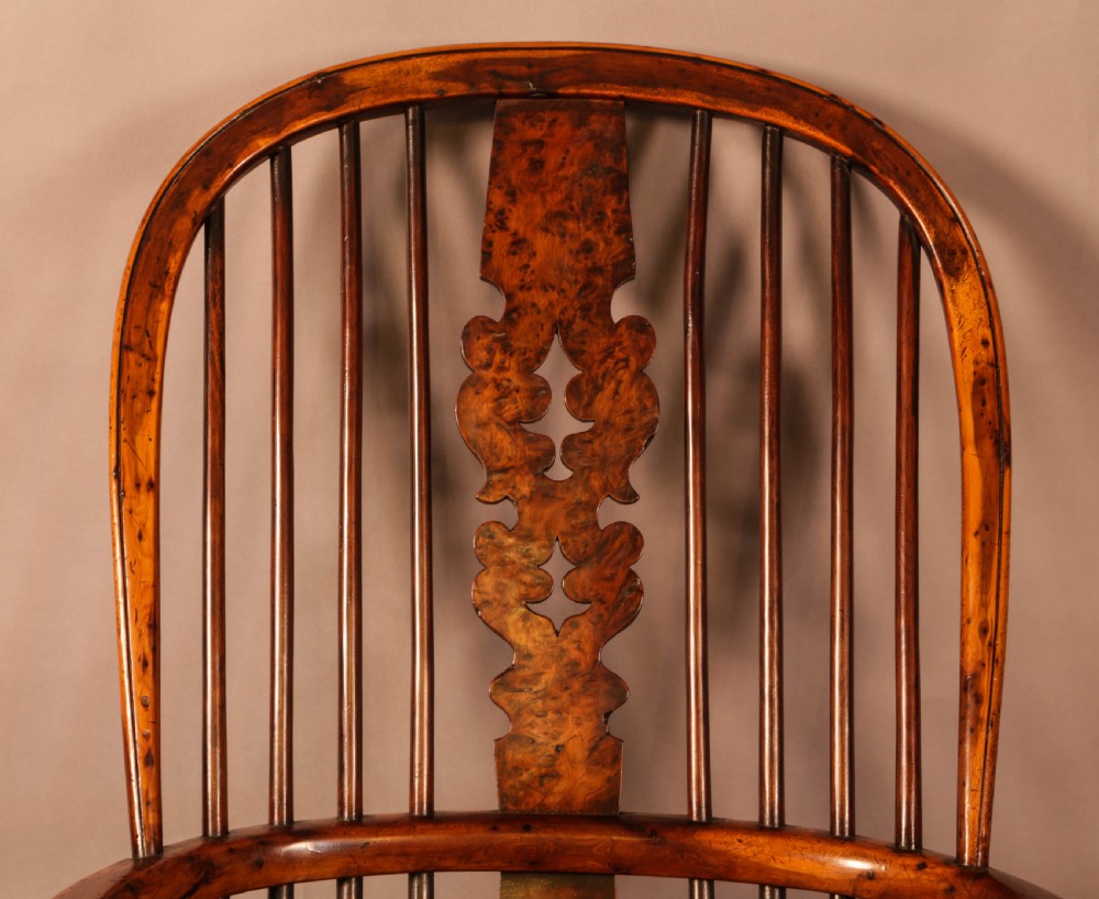 A Superb Yew Wood High Back Windsor Chair Allsop Worksop View V