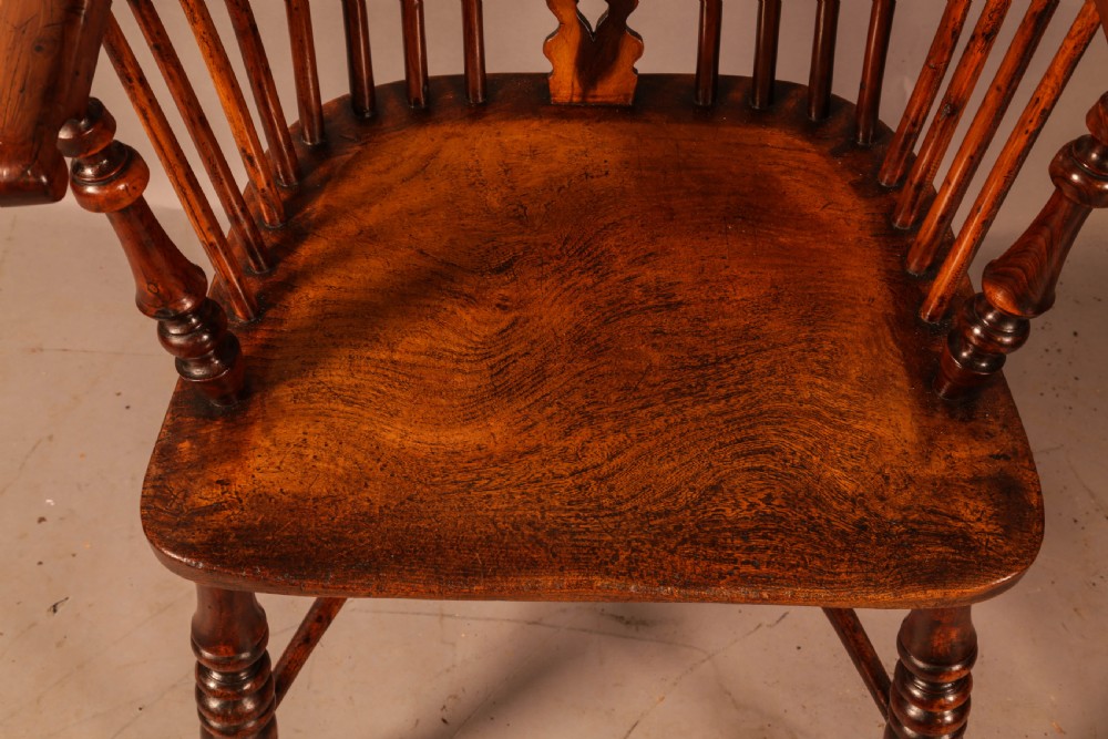A Superb Yew Wood High Back Windsor Chair Allsop Worksop View VII
