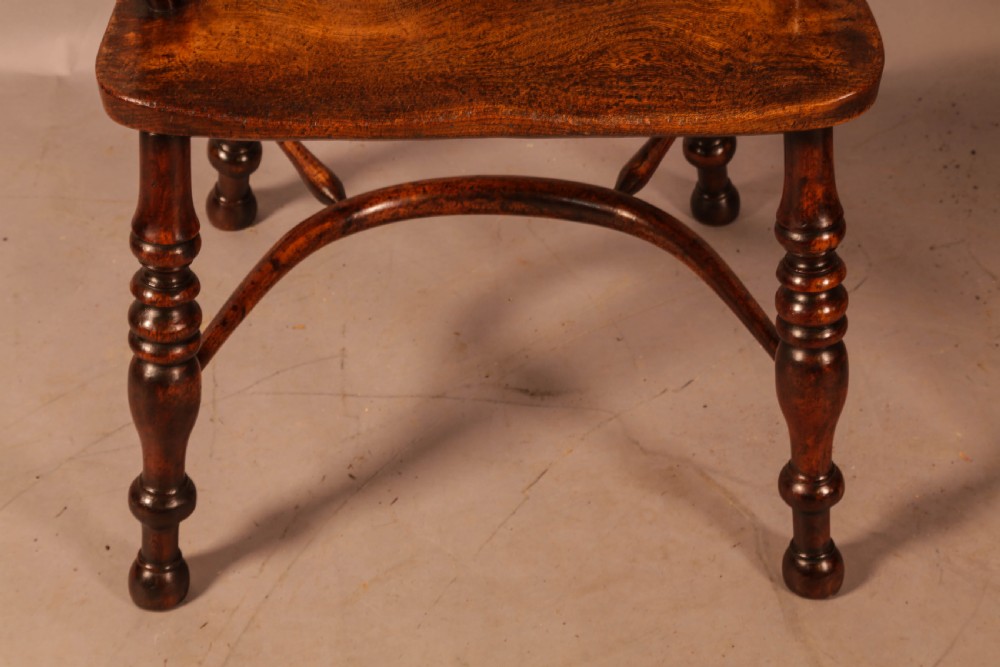 A Superb Yew Wood High Back Windsor Chair Allsop Worksop View XI