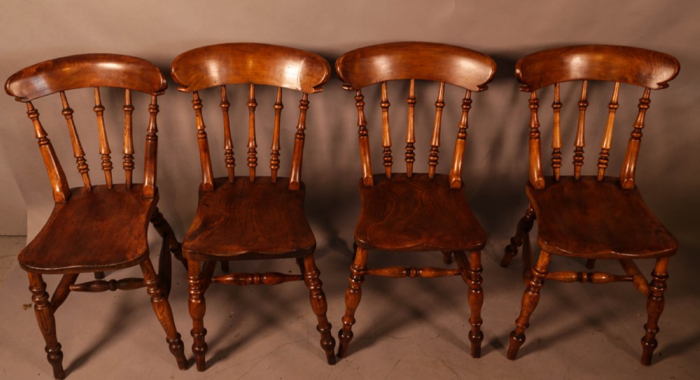 A Harlequin set of 4 Worksop Kitchen Chairs View III