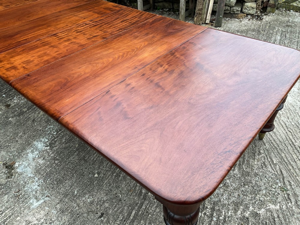 A Good Victorian Mahogany Extending Dining Table seat 12 View X