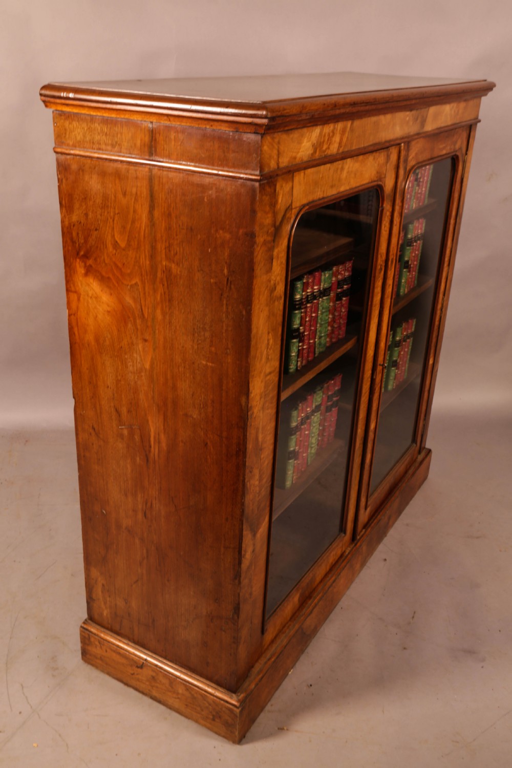 A Victorian Burr Walnut Bookcase View II