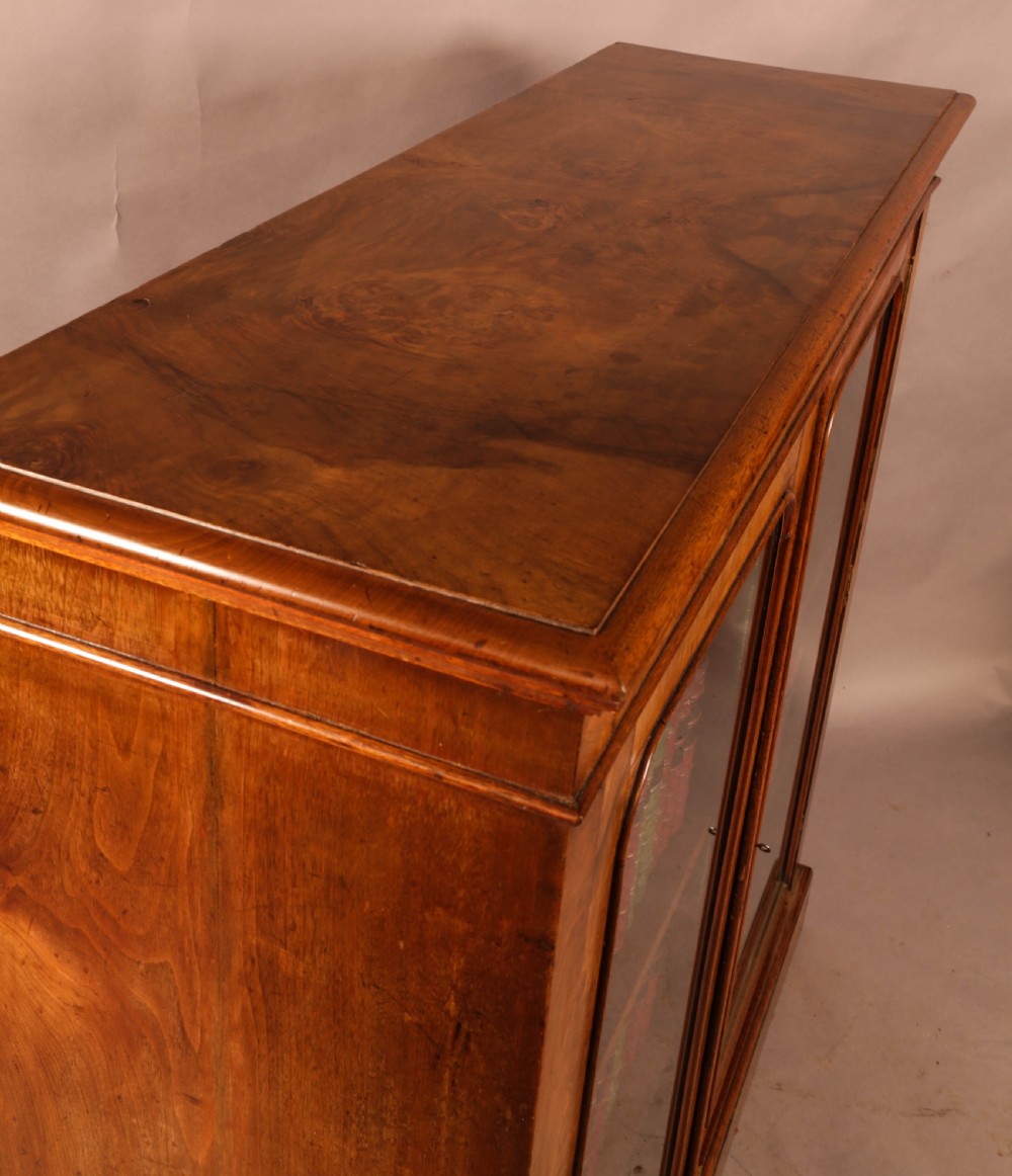 A Victorian Burr Walnut Bookcase View III